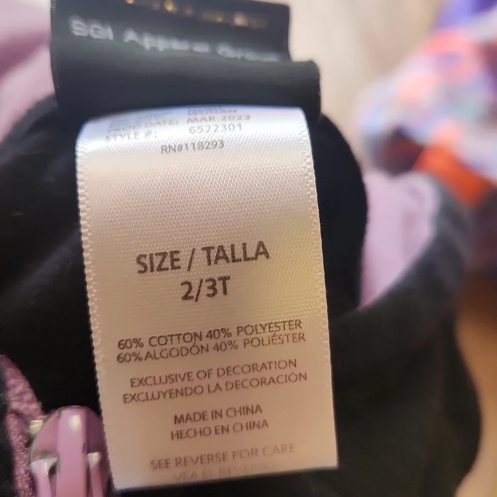 Harley-Davidson Kids Black Hoodie with Purple Lining - Picture 3 of 6